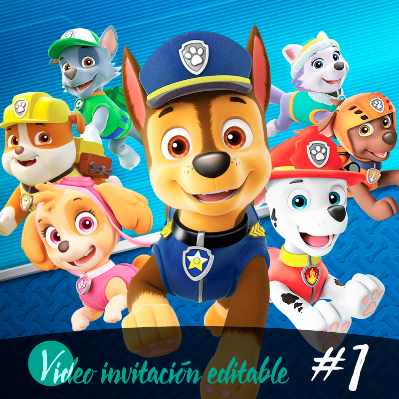 Free Paw Patrol video invitation