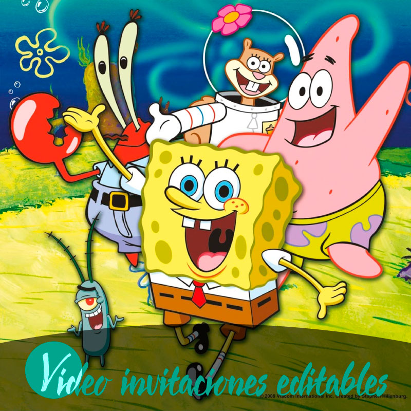 Free SpongeBob video invitation