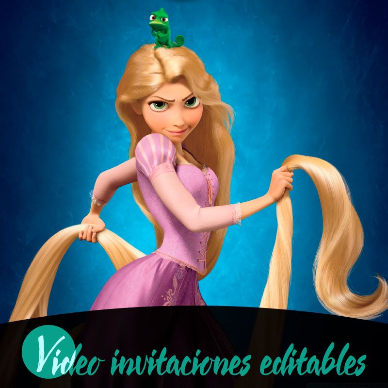 Free Rapunzel video invitation
