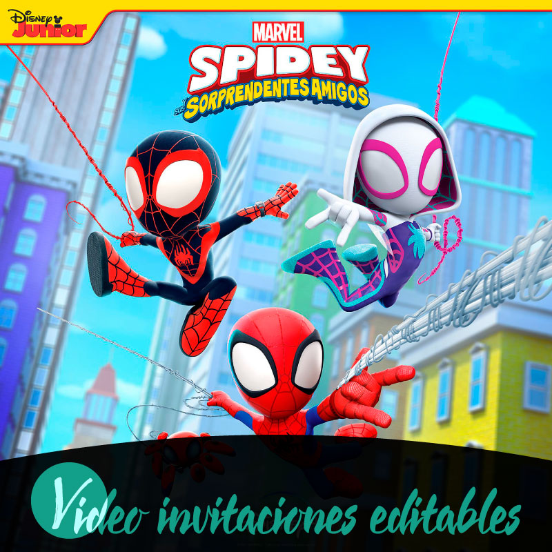 Video invitación de Spidey y sus sorprendentes amigos gratis
