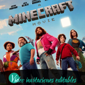 Video invitación de Minecraft Película