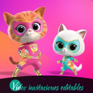 Video invitación de Supergatitos 01