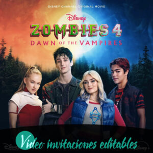 Video invitación de Zombies 4 01